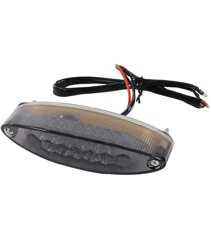 Luz Trasera De Freno Para Moto De 15 LED – 12V Universal, Humo (Smoke), Impermeable Y Antigolpes Para ATV, Dirt Bike, Scooter