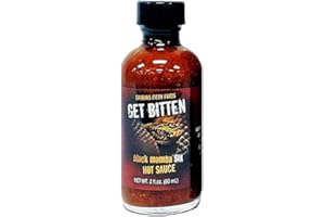 CAJOHN'S CaJohns Black Mamba 6-Get Bitten! Extra Hot Chili Sauce (60ml)