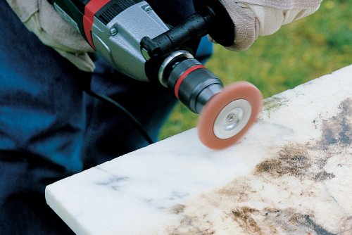 wolfcraft Nylon-Scheibenbürste Ø 75 x 10 mm, Seckskant-Schaft (6.35 mm), 1500000 - 4