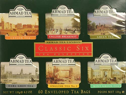 Ahmad Tea Classic Six, Confezione da 60 Bustine di Te