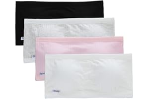 SURAKEY Girls Strapless Bandeau Bra - Girls Training Bras for Teens. Sports Bra 8-14 Age. Wireless Seamless Bra. 4 Pack