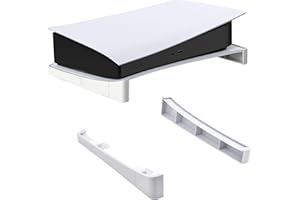 Cozlly Horizontal Stand for PS5, Base Stand Compatible with Playstation 5 Disc & Digital Editions, Horizontal Stand for PS5 Accessories, Stand with Non-Slip Pads Compatible with PS5 - White