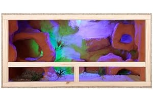 REPITERRA Terrario grande terrario per rettili Terrario interno Ventilazione laterale per serpenti e lucertole, 120x60x60x60