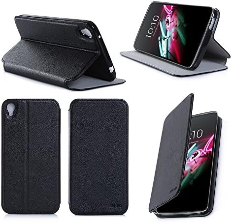 Alcatel OneTouch Idol Case Luxury 3 – 5.5 Inches Black Slim Leather Style with stand cover case for Alcatel OneTouch Idol Protective 3 – 5.5 (New 2015) Black Smartphone Dual SIM Price Discovery Accessories Pouch Xeptio: Exceptional Case.