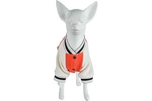 IZOCOOL - Sudadera para perros de forro polar para perros, sudadera grande para perros, cálida y ligera, fácil de llevar (naranja, XL)