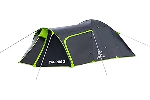 Peme Tente dôme Taurus 3, Kuppelzelt pour 3 Personnes, imperméable à l'eau 4000mm, Tente familiale légère, Tente de Camping pour Le Trekking, Le Camping et la randonnée, avec Vestibule de Festival