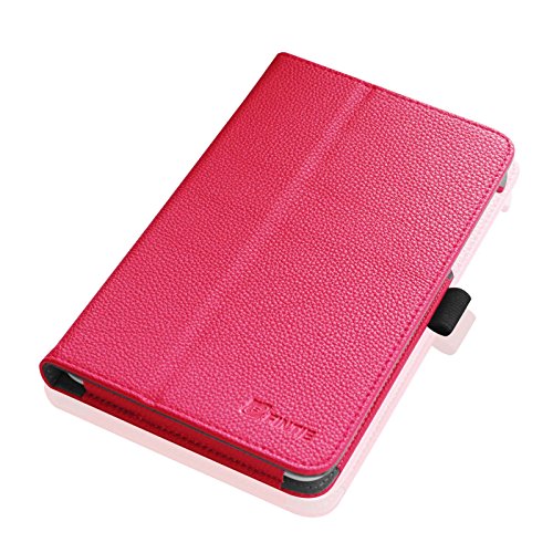 Fintie Asus ME181CX Folio Hülle Case – Slim Fit Schutzhülle Cover Tasche Etui für Asus ME181CX ProSieben Entertainment Pad 20,3 cm(8 Zoll) Tablet-PC (Asus MeMO Pad 8 ME181C), Magenta - 7