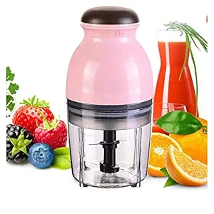 SHREEJIIH Multifunction Capsule Cutter Quatre Unique Blender System Design Mini Electric Food Processor and Chopper, Mixer, Meat Grinder, Crusher, Mincer (Random Colour)