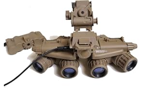 FMA GPNVG18 Lunettes de vision nocturne pour airsoft Paintball non fonctionnelles Modèle tactique Chasse Cosplay Dummy NVG L4G24 Support de casque en plastique (DE)