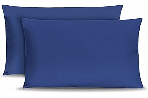 Leonardo Home - Coppia di federe 100% puro cotone, 2 federe per cuscino 100% MADE IN ITALY, tinta unita, misure standard.