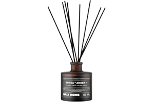 ‎BALI HOME BY HANK GE Bali Home Tonka und Amber - Raumduft Stäbchen Diffusor – Warmer, eleganter Duft für stilvolle Räume – 85 ml
