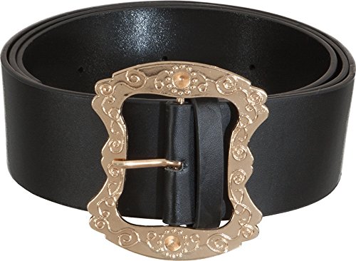 Preisvergleich Produktbild Gürtel Weihnachtsmann Nikolaus schwarzer breiter Gürtel in 3 Längen (X-Large)