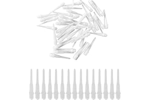 BCBF 100 PCS dartspitzen Kunststoff Dart Spitzen Soft softdart Spitzen Pfeile mit Spitze Kunststoff zubehör Dartpfeile zubehör Dart Spitzen Soft Dartspitzen kurz Soft Darts Spitzen Weiß