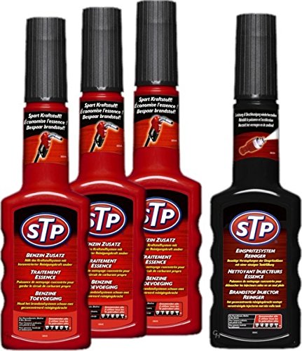 Preisvergleich Produktbild STP Set: 3X Benzin-Zusatz 200 ml Benzin-Einspritzsystem-Reiniger 200 ml