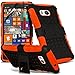 Produktbild (Orange) Nokia Lumia 930 hülle Hochwertige starke und haltbare Survivor Hard robuste Stoßfest Heavy Duty bei zurück Stand Skin Case Cover& Screen Protector von i-Tronixs