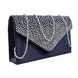 Material: Satin 100 % brandneue Damen Clutch ca. 21cm x 13cm x 5cm (8.19'' x 5.07'' x 1.95'')