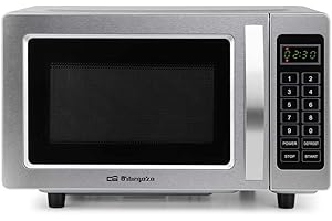 Microondas Orbegozo MI 2580 PR profesional, 25 litros, 1000W, Cavidad interior en acero inoxidable