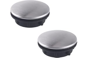 YESMIN 2 Pack Sink Tap Hole Cover Kitchen Faucet Hole Cover Stainless Steel-45mm