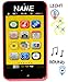 Produktbild alles-meine.de GmbH Smartphone - Handy mit 40 Sound´s & Musik & Licht -  PINK / ROSA  - incl. Name - für Kinder / Jungen & Mädchen - Auto - elektrisches Kinderhandy - Telefon -..