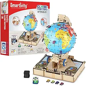 Smartivity Globe TROTTERS Augmented Reality STEM Educational DIY Fun Toy with Free App, Educational & Construction based Activity Game for Kids 8 to 14, Gifts for Boys & Girls, Made in India