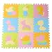 9 Pcs Cute Animal EVA Foam Play Mats Floor Puzzle Crawling Play Game Mat for Baby Kids Childre Toddlers -Bright Color,Environmental Material, Safe to Use (Animal A)