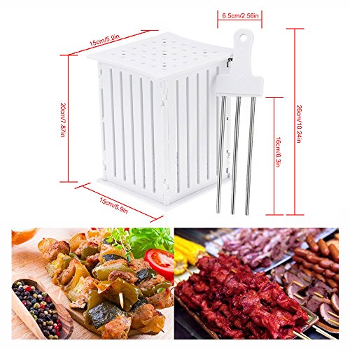 Kebab-Maker, BBQ-Werkzeug / Grillwerkzeug, 36 Löcher für Spieße / Kabab / Kebap-Spieße - 3