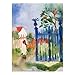 Produktbild Bilderwelten Glasbild Wandbild Glas Kunstdruck August Macke - Gartentor 80 cm x 60 cm