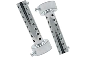 Baceyong 2 Pezzi Silenziatore Moto, DB Killer, Deflettore Tubo Di Scarico, Silenziatore Di Scarico 60mm - Argento