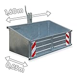 Stärke Wandung: 1,5 mm DEMA Heckcontainer LSL 16 verzinkt