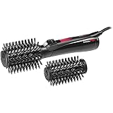 BaByliss PRO BAB2770E Spazzola rotante ad aria calda 800W, ionica anti-crespo, 2 accessori: 40mm e 50mm, 2 sensi di rotazione