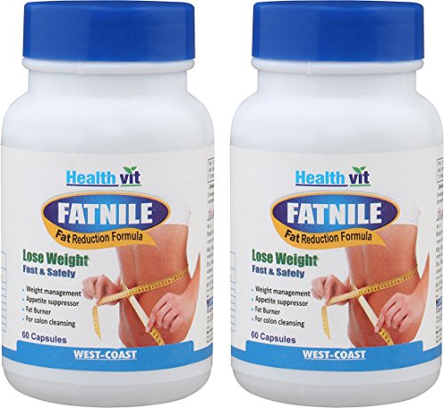HealthVit FATNILE Natural Fat Burner with Garcinia Cambogia 60 Caps- Pack of 2 RS.269 (55.00% Off) - Amazon