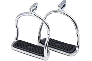 Reitsport Amesbichler AMKA Paire d'étriers de sécurité en acier inoxydable Motif Islande