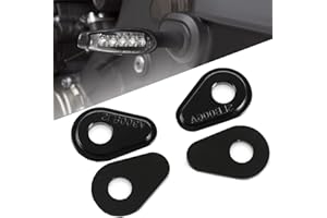 QJY-MOTOR PART-STORE 4pcs Moto Adaptadores de Indicadores de Dirección para MT-03 MT-07 MT-09 MT-10 Tenere 700 YZF-R1 R3 R6 R7 Tracer 900 XSR700 XSR900 - Negro