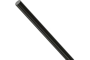 FOCMKEAS Carbon Fiber Rod, 8mm x 500mm Solid Matte Round Bar Pole for RC Airplane DIY Craft Kite Model Car(Black)