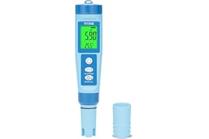 YINMIK Digital pH Meter, Testeur pH EC Hydroponie, Kit Professionnel de Test des Nutriments Hydroponiques, 4 en 1 Pour pH EC TDS TEMP, testeur ph pour la culture hydroponique, Piscine, spa,aquarium