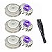 BigbigWo 3pcs Double Blades Replacement for Philips AT890 Shaver Heads Razor Blades (Foil + Cutter) Shaver with Cleaning Brush