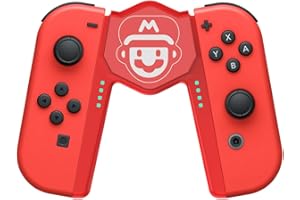 RREAKA Charging Grip 2 in 1 Handle for Nintendo Switch/OLED for Joy Con, Joystick Charging Comfort V-Shaped Game Controller with Battery Indicators, High Speed for Joy-Con Charger Grip Handle USB C Cable