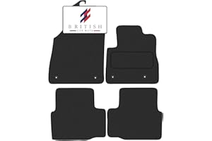 BCM Car Mats - Compatible with Vauxhall Astra K 2015-2021 - Carpet - Fully Tailored Floor Mat - Anti-Slip Granulated Backing - Black Trimming - 4 Piece Non-Slip