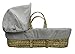 Kinder Valley Waffle Palm Moses Basket, Grey