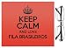 Produktbild Rot Keep Calm und Love Fila BRASILEIROS Objektiv Reinigungstuch Farbe 1528