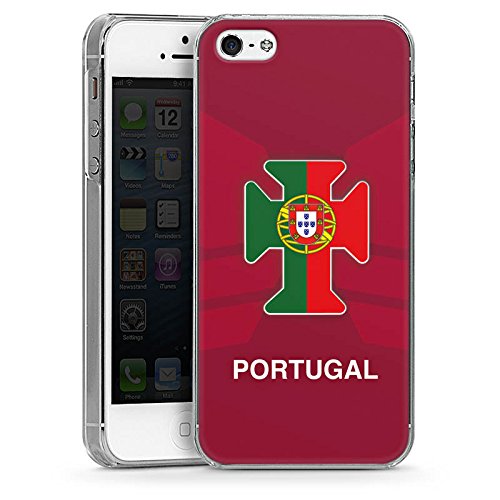 Apple iPhone 5s Hülle Schutz Hard Case Cover Portugal EM Trikot Fußball Europameisterschaft