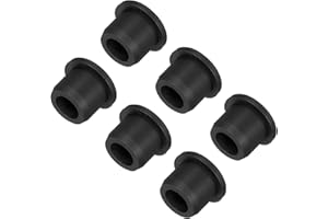 ‎QUARKZMAN QUARKZMAN 6 Stück Gummistopfen 13 mm Silikonstopfen, Rund Blindstopfen Wasserdicht Verschlussstopfen Weicher Lochstopfen Flexibler Stopper für Flaschen Rohre Löcher, Schwarz