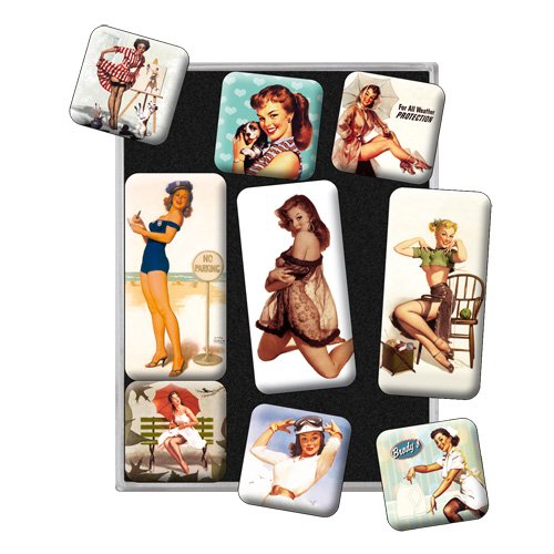 Nostalgic-Art 83019 Pin Up Parking, Magnet-Set, 9-teilig - 2