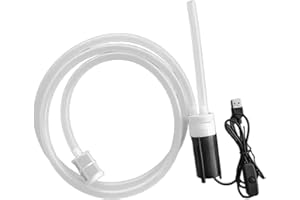 Folpus Pompe d'aspiration auto-amorçante pompe à vin électrique filtre à Siphon de bière pompe à Siphon de brassage, Ensemble de 1.5 mètres