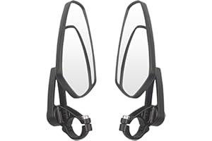 APEBAZY 7/8" 22mm Bar End Specchietti Retrovisori per Moto e Scooter - Accessori per Cafe Racer