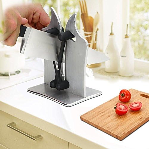 Knife Sharpener/Stone Sharpener, Hones, Polishes Serrated, Beveled, Standard Blades Triple-Action Sharpens