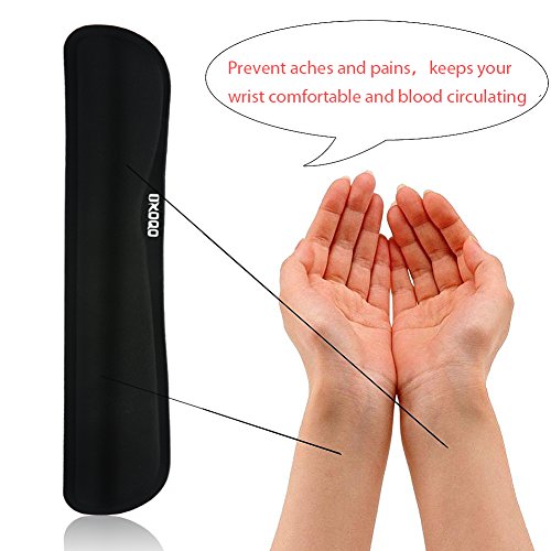 OXoqo Premium Plattform Gummi Tastatur Pad Handgelenkauflage mit Speicher Schaum für PC,Schwarz - 3