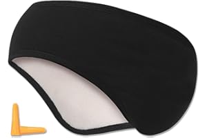 TSUWNO Copriorecchie Pieghevole e Riflettente per Donna e Bambini, in Morbido Pile Peloso e Perfetto per attività Sportive all'aperto Come Corsa, Ciclismo e Sci