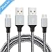 Produktbild Ulinek Micro USB Kabel 2 Pack 2m Ladekabel Datenkabel Verwicklungssicheres Schnellladekabel Lebenslange Garantie für Samsung Huawei HTC Xiaomi Sony Nexus LG Android Smartphones Kindle und mehr (Schwarz)