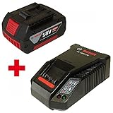 bosch blaue serie  2er POWERPACK 1x Bosch Akku 18V 4,0AH Li-Ion 2607336815 + 1x Ladegerät AL1860CV 2607225321